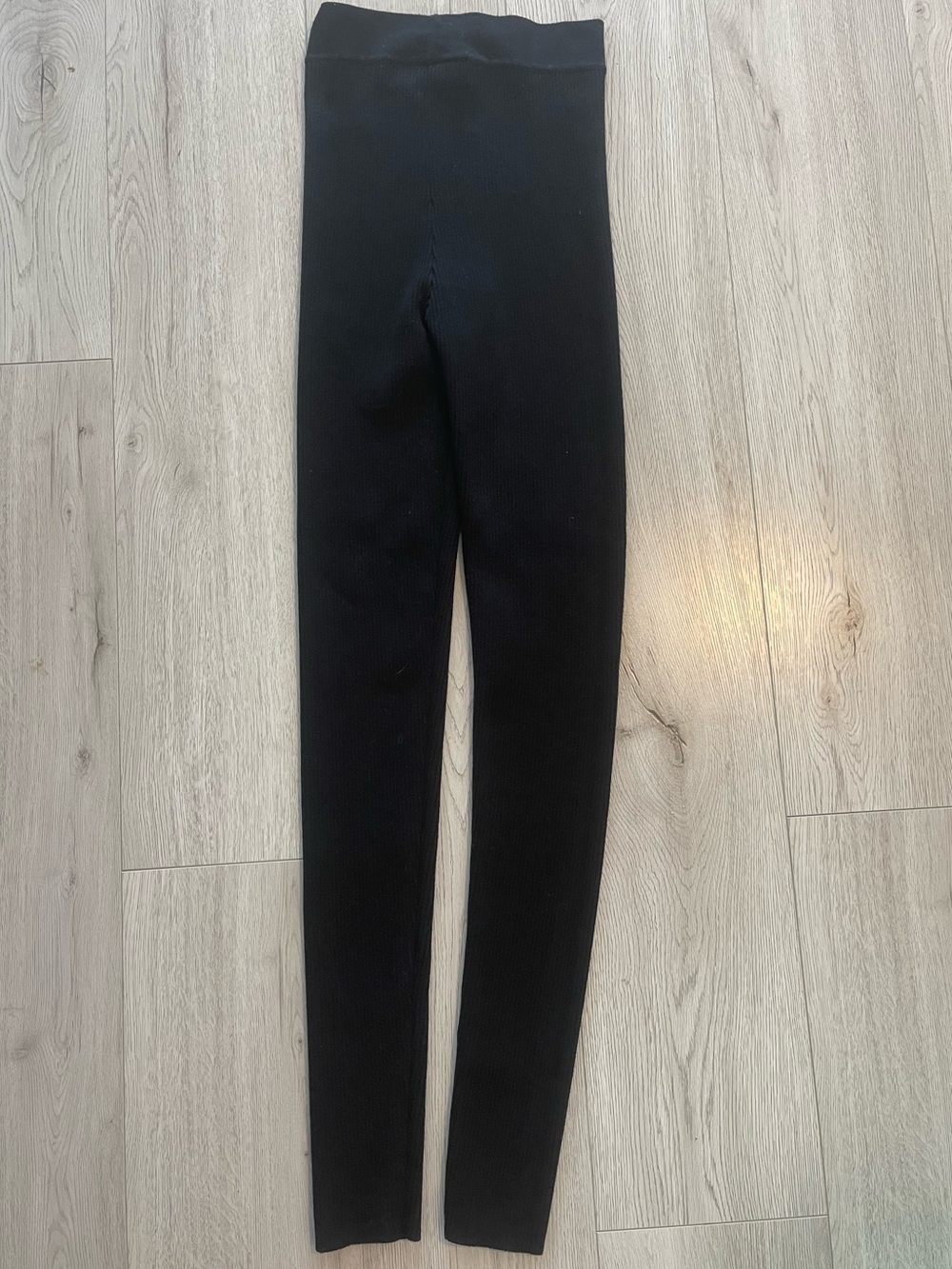 Essentials Fear Of God Black Cotton-Blend Ribbed Knit Leggings - Picture 7 of 7